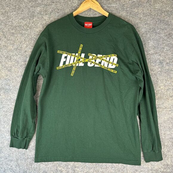 Full Send Shirt Men Large Caution Senders Only Graphic Nelk Green Canada Tee Rar - Picture 1 of 9